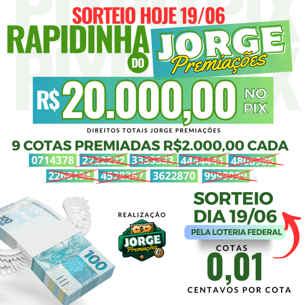 RAPIDINHA 20MIL NO PIX CORRE 19/06